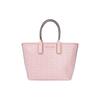 Classic Monogram Print Faux Leather Tote Bag Small Women Handbags Light-Pink 35H1T2JT1C-POWDER-BLUSH