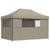 Vidaxl Tenda da Festa Pop-Up con 4 Pareti, Colore Tortora