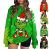 Women's O-Neck Long Sleeve Sweatshirt Print Pattern Casual Plus Size Basic Tops Sports Pullover