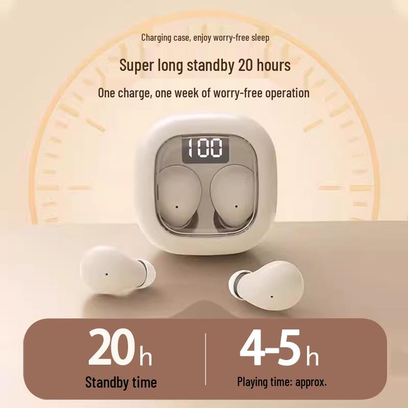 Invisible Ultra-Mini Bluetooth Sleep Earbuds - Comfortable, Noise-Cancelling, Non-Pressing, Pain-Free Earphones for Side Sleeping