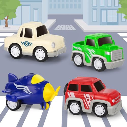 Miniature Car Toys, Construction Vehicle Set with Lights and Sounds for Ages 2, 3, 4, 5, and 6. A Great Birthday or Christmas Gift for Boys and Girls