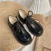 Size 35-43, Large Size Women's Shoes Platform Loafers Women's 41 Versatile Fashion British Style Small Leather Shoes 42 Round Head Single Shoes