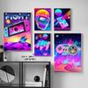 Boy Game Poster Canvas Painting Colorful Picture Art Wall Prints Gamer Handle Headset Kid Room Home Decoration No Frame