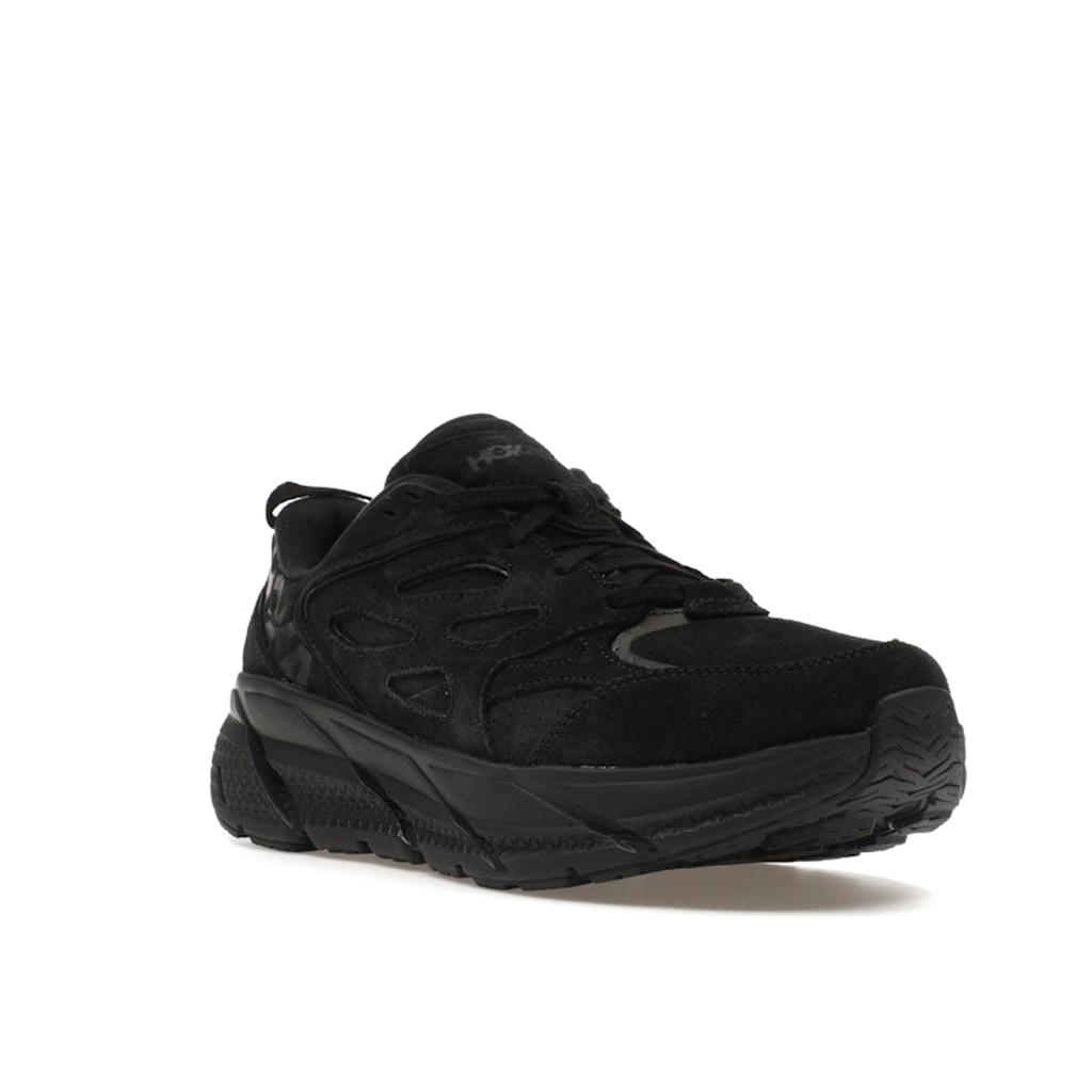 HOKA Clifton L Suede Triple Black Unisex Sneakers 1122571-BBLC
