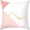 Pink Feather Pillowcase Gold Decorative Sofa Cushion Case Bed Pillow Cover Home Decor Car Cushion Cover Cute Pillow Case 45*45cm