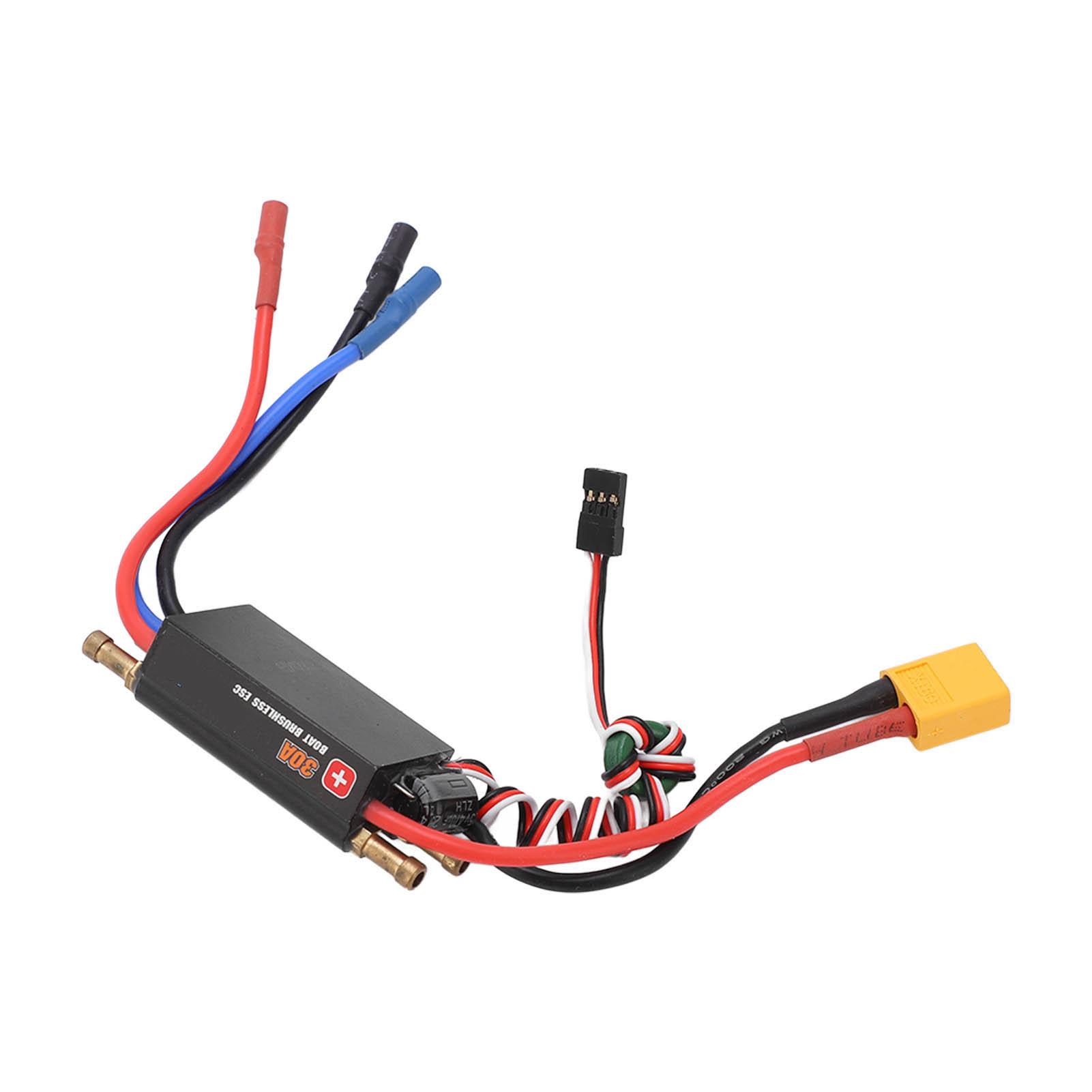 

30A RC Boat Waterproof Brushless ESC 24S Electric Speed Controller for 450mm Boat Model