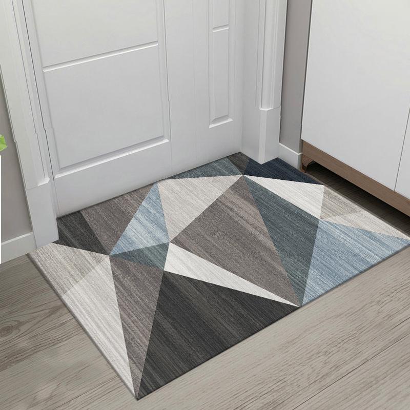 Nordic Wind Crystal Velvet Floor Mat Absorbent Non-slip Mat for Bathroom Door Household Dirty and Washable Door Mat
