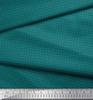 Soimoi Green Japan Crepe Satin Fabric Flower Geometric Print Fabric by the Metre 42 Inch