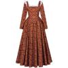 In-Stock Borgia Renaissance Queen Gown: Italian Medieval Long Dress