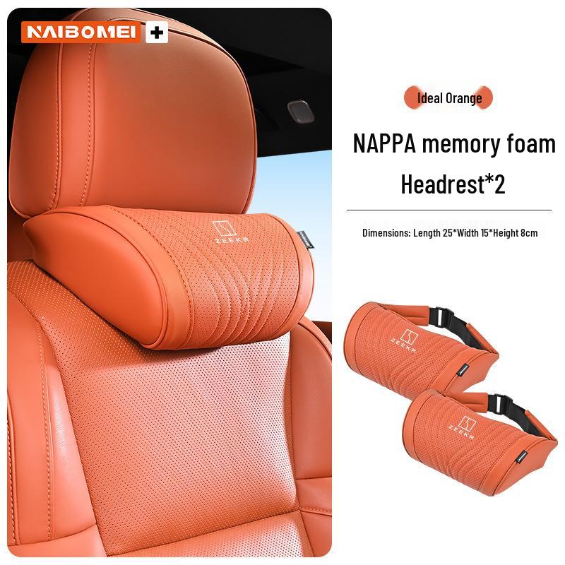 Zeekr 001/X/009 Car Headrest & Neck Pillow with Lumbar Support for Front and Rear Seats
