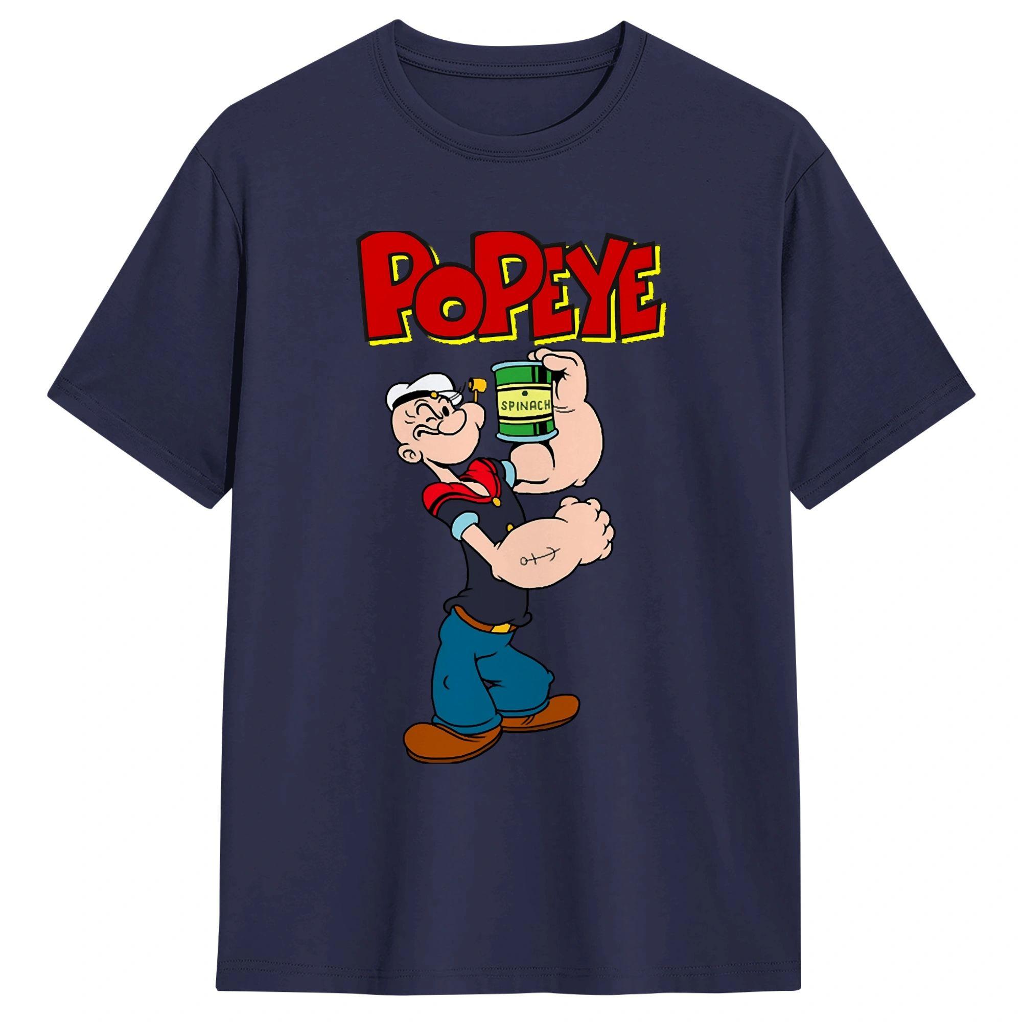 

Harajuku T Shirt Summer Popeye the Sailor Hipster T Shirts 100 Cotton Tee Shirt for Mens Aesthetic Short Sleeve Tops 4XL