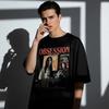 Vintage Obsession 2026 Horror Movie Oversized T-Shirt Unisex Oversized Gift for Horror Fans Cotton Tees Thriller Film Streetwear