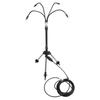 Adjustable Height Outdoor Misting System with 360 Degree Spray for Cooling For Patios Pools Gardens and Deck Areas