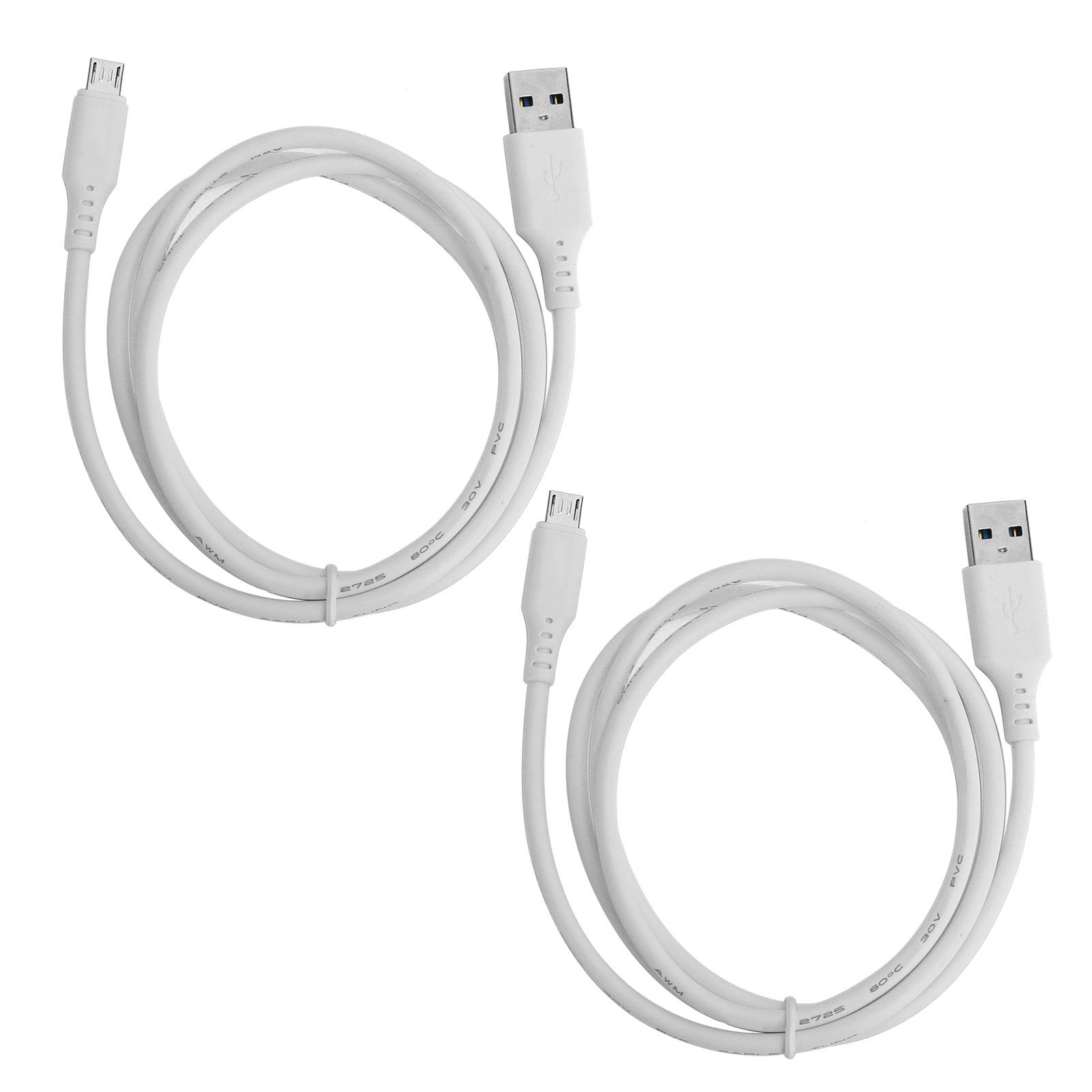 

2pcs 1M Charging Data Cable USB Transmission Line Wear Resistant for Android Mobile Phone