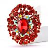 Högkvalitativ legering Full diamant Stor glasbrosch Moderiktig och mångsidig Damkläder Korsage Smyckesnål