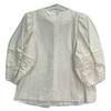 LUDLOW 21-LD21S007TP-002-005 White Balloon Sleeve Shirt Blouse Tops FREE whiteUsed