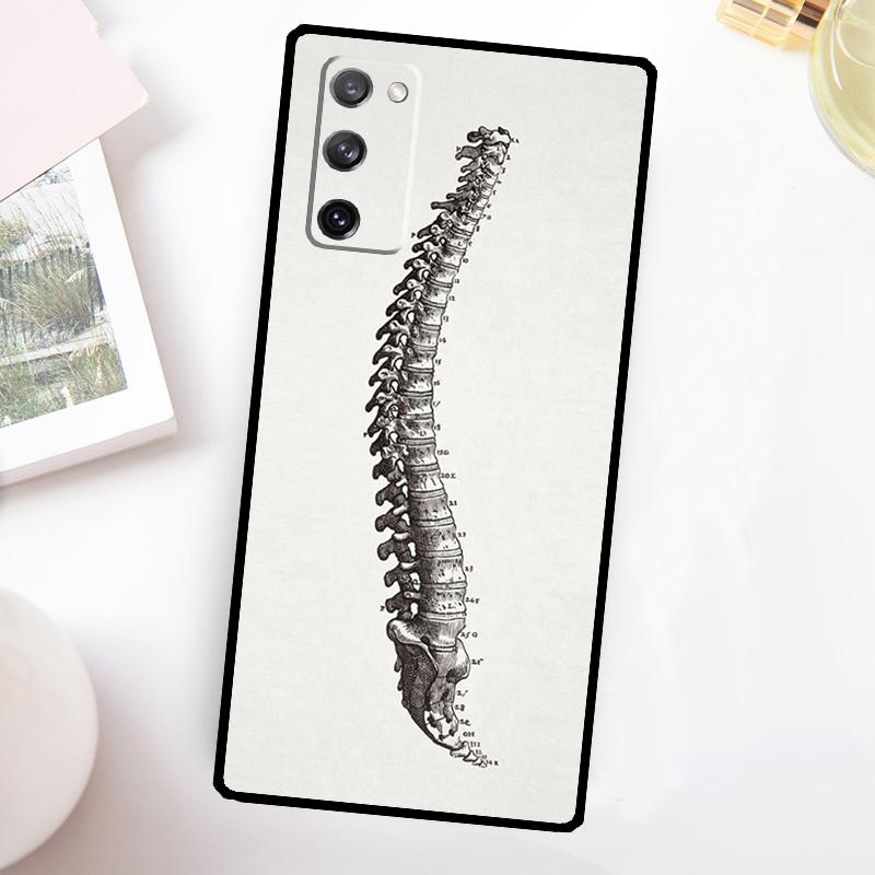 Medizinische menschliche Anatomie Hülle Für Samsung Galaxy S23 Ultra S22 Plus S20 S21 FE S8 S9 S10 Note 10 20 S24 Ultra Hülle