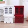 1/12 Multifunction Wood Furniture Miniature Model Dollhouse Cabinet Bookcase Toy