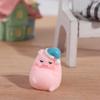 Resin Cartoon Piggy Car Ornaments Pig Cartoon Pink Pig Resin Ornaments  Car Accessories