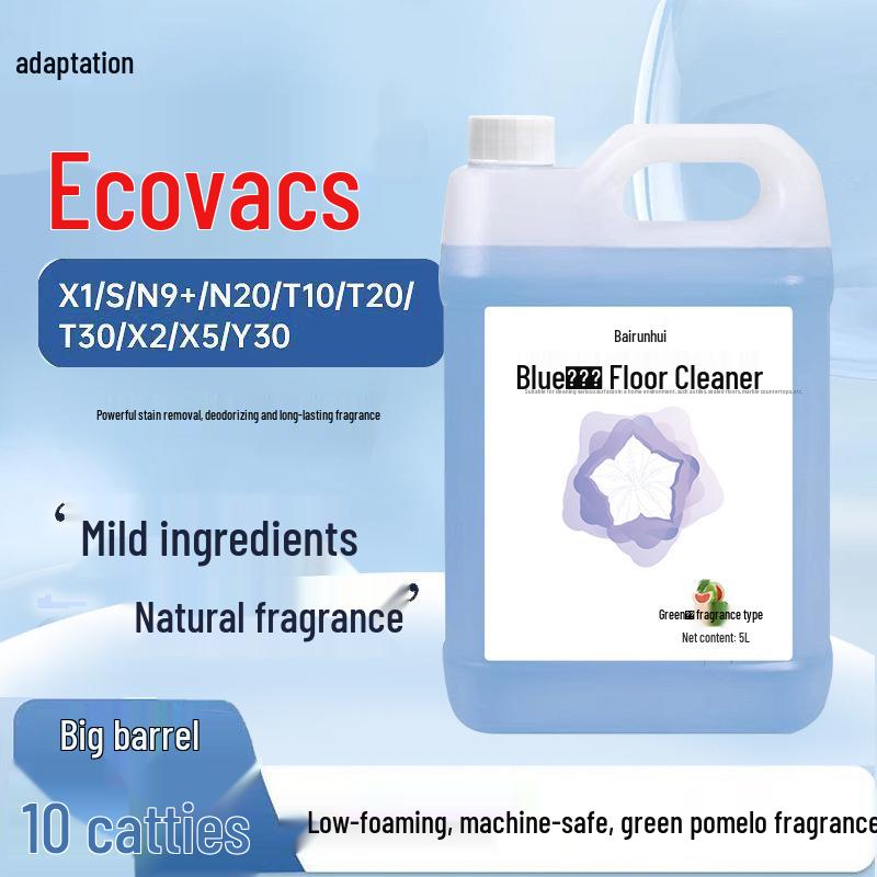 ECOVACS Robot Accessories: Deebot Cleaning Agent & Large Barrel Floor Cleaning Solution