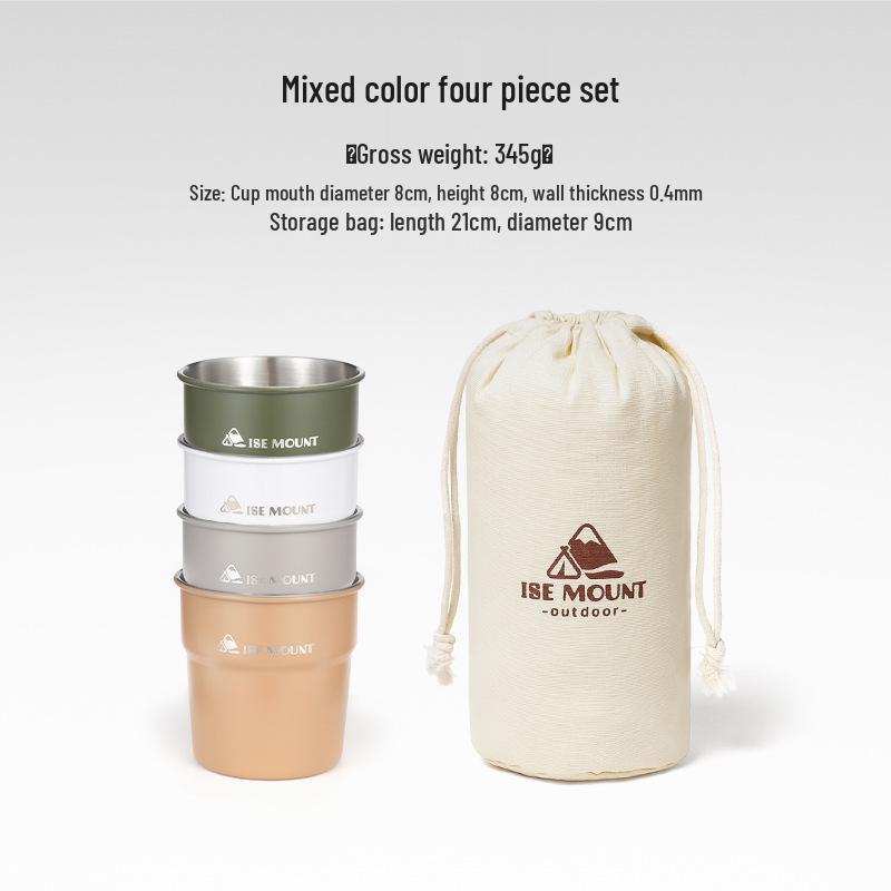 304 Stainless Steel Multi-Purpose Outdoor Cup: Ideal for Camping, Beer, Coffee, Water, and Beverages