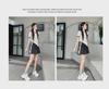 2025 Women's High Waist Striped Bow Shorts: Summer Casual Loose Fit, Wide Leg