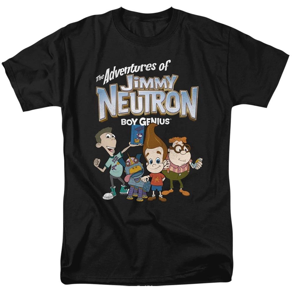 Jimmy Neutron - Group -  Unisex Short Sleeve Children s T-shirt - Black 150