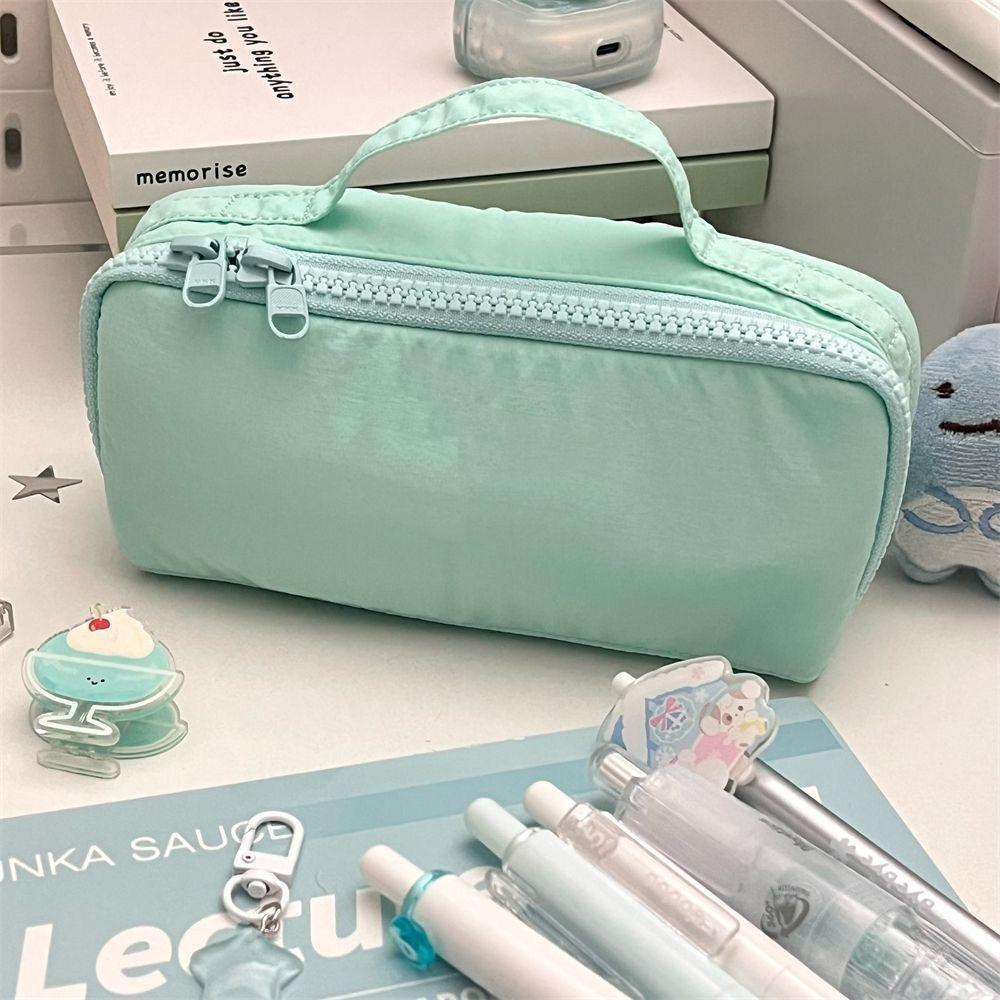 Multi-functional Dachshund Pencil Case Multi Layer Handheld Stationery Pouch Large Capacity Pen Bag Students