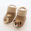 New autumn and winter thickened baby socks cartoon coral fleece newborn children's socks non-slip baby floor socks