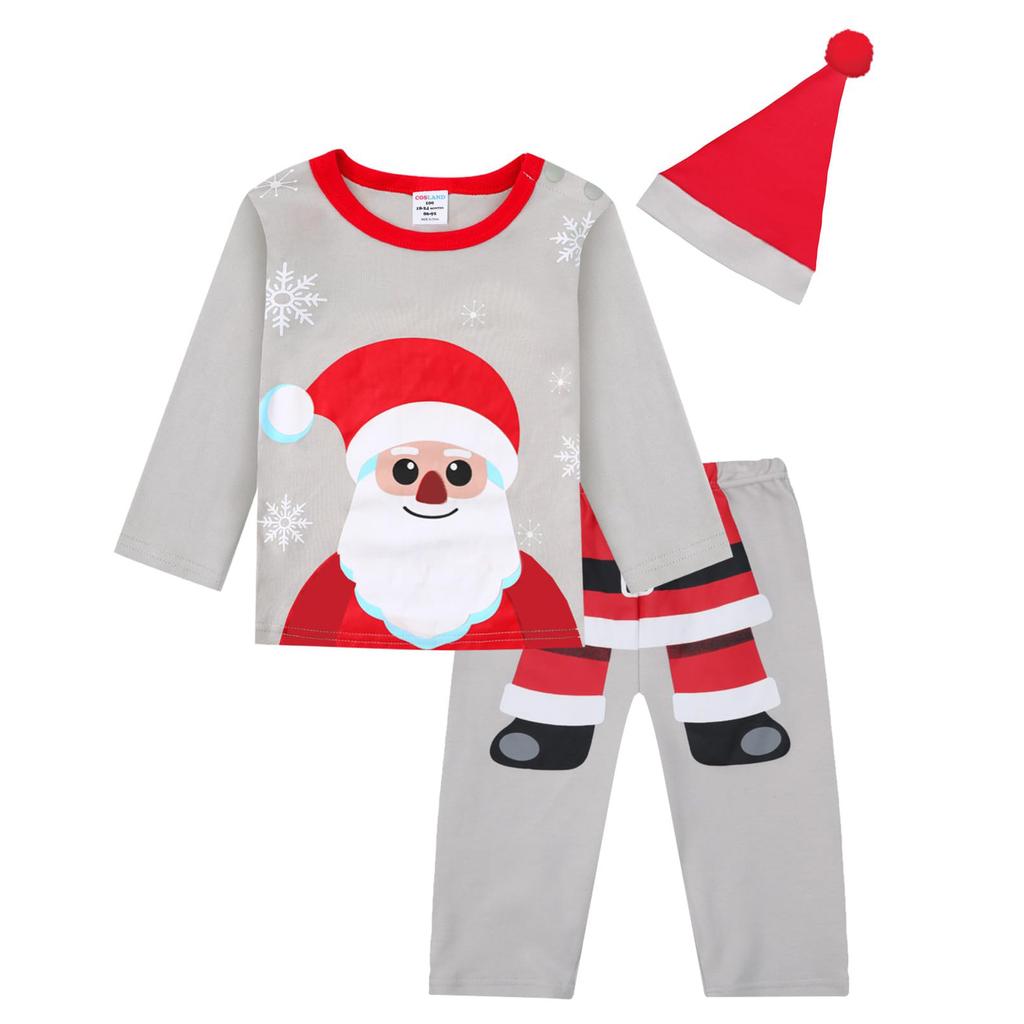 Baby Christmas Elf Costume Green Clothing Set Toddler Boys Girls Tops Pants Hat Xmas New Year Party Fancy Dress Clothes Outfits