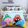 The Barbapapa Family  Pattern Bedding Quilt Set  Home Decoration  Gift (1 * duvet cover + 2 * pillowcase  without core)