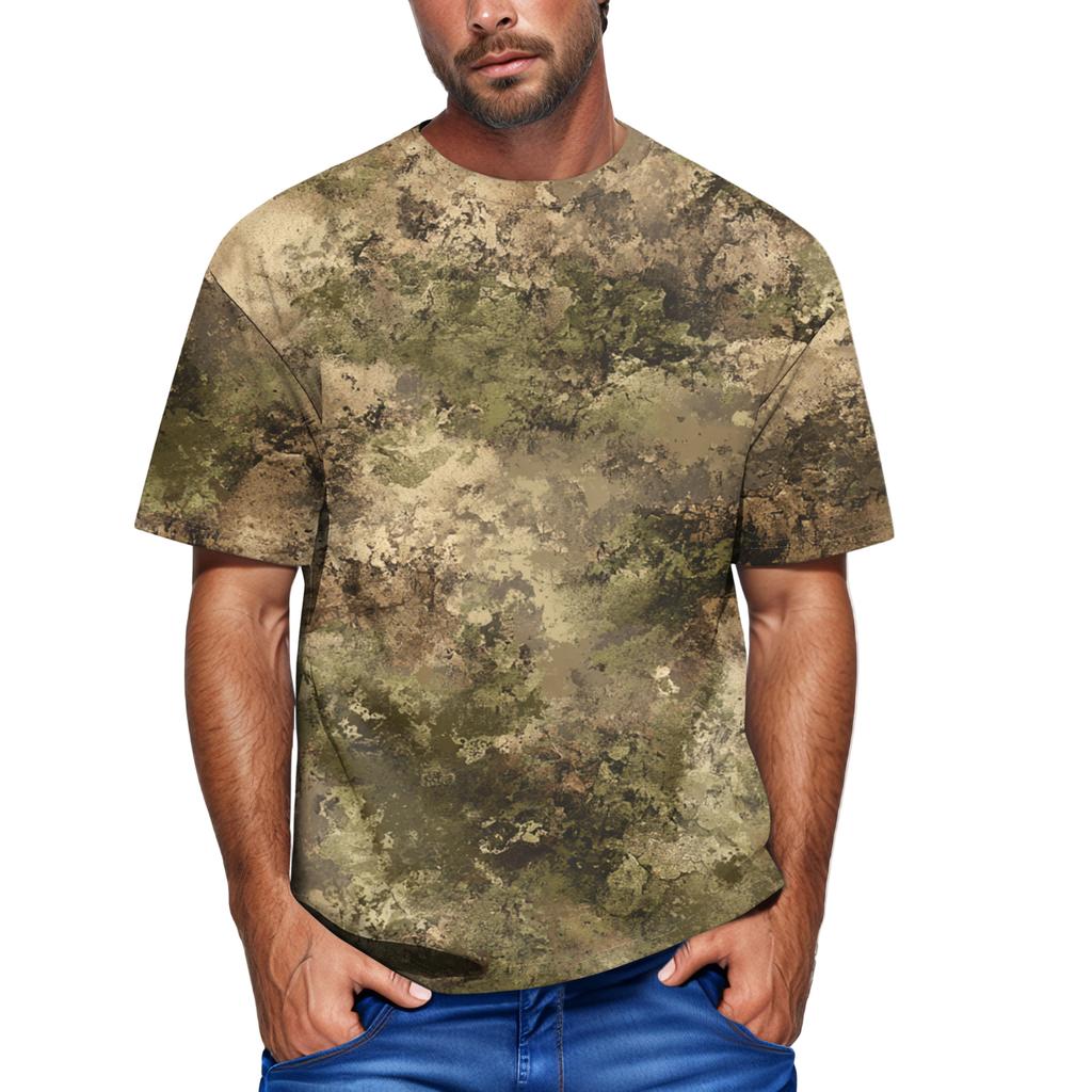 Men's Fashion Printed Round Neck Short Sleeve T-Shirt