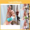 Adorable Cartoon Cat Milk Tea Keychain Cute Acrylic Keyring For Couples And Friends