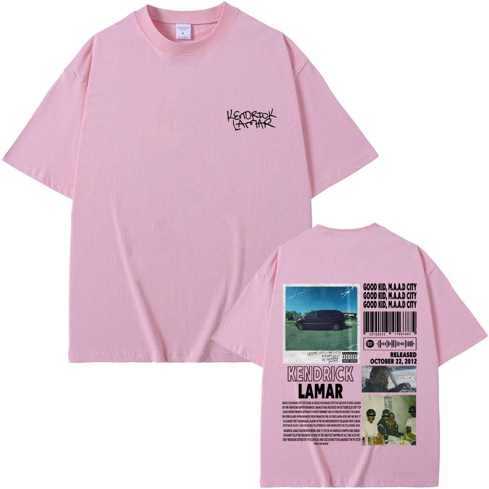 Rapper Kendrick Lamar Good Kid Money Trees T-shirt Men Hip Hop Vintage Oversized Short Sleeve T Shirt Men's Fashion Trend Tshirt