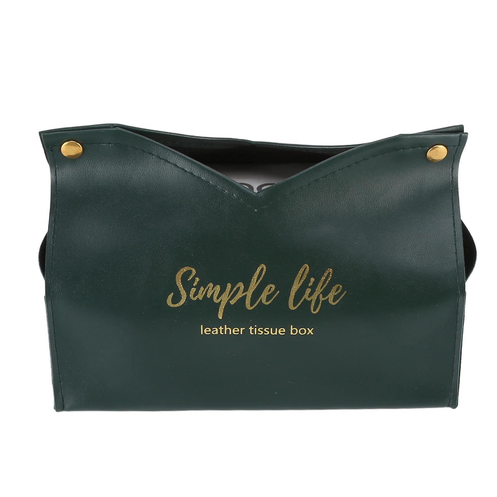 

Салфетница Искусственная кожа Винтаж Кухонный Контейнер для бумажных полотенец для офиса домаРозовый зелёный