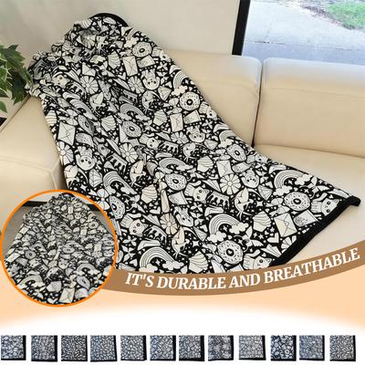 DIY-Maldecke, kreative, handgefertigte Kuscheldecke für Kinder und Familie, dekorative Decke für künstlerische Aktivitäten