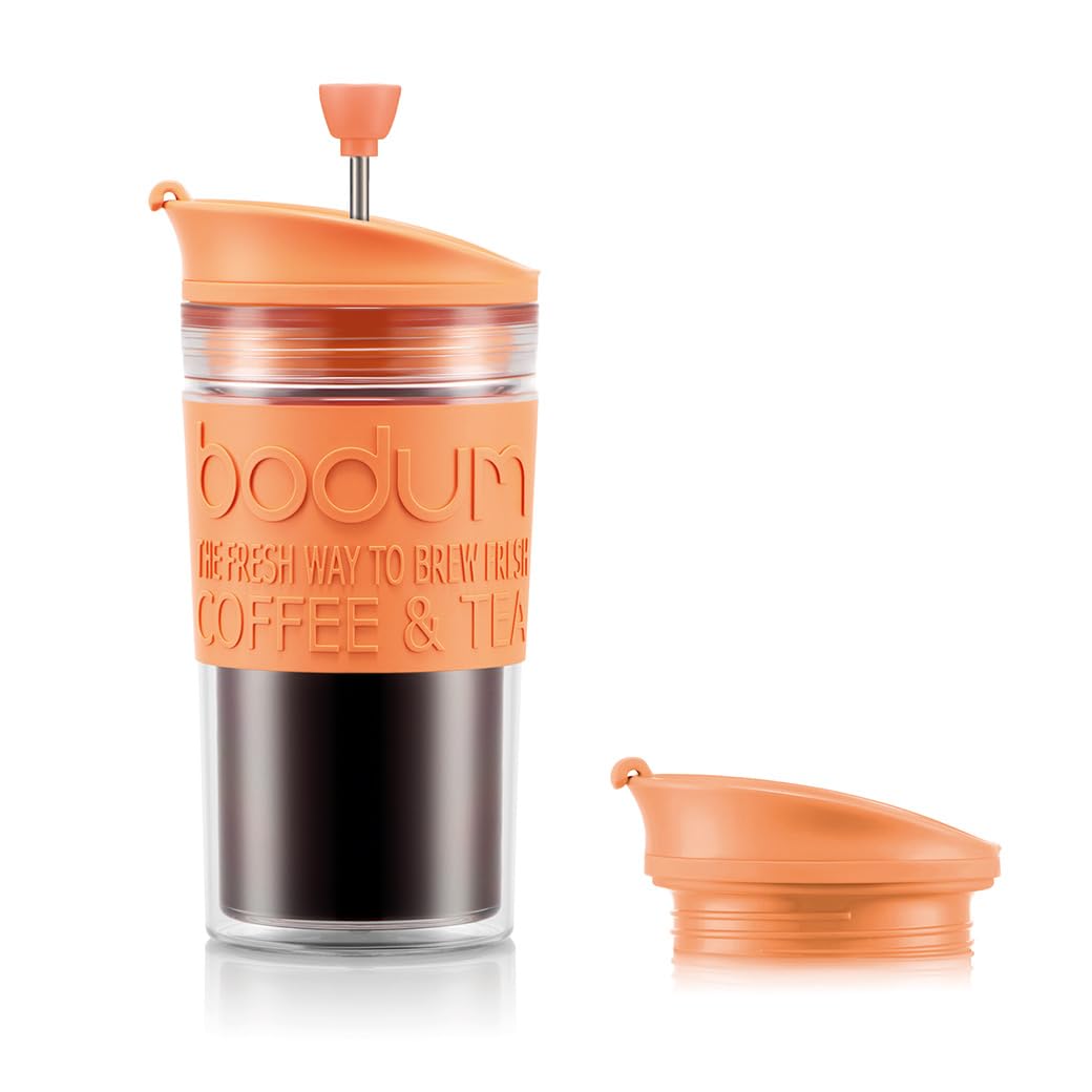 

Кофеварка BODUM Кофейный пресс НАБОР TRAVEL PRESS Портативная кофеварка 350 мл Bellini Пластик Изоляция с двойными стенками Погружной френч-пресс для кофе