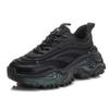 Leather dad shoes women's 2025 spring new women's mesh shoes running sports shoes women's casual height-increasing women's shoes