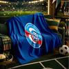Racing Club Strasbourg Wappen Decken Flanelldecken Plüsch für Sofa Bett Geschenke für Männer Frauen Reise Picknickdecke Weihnachts-Fan-Geschenke