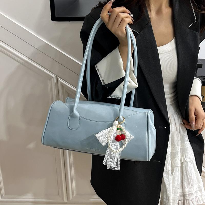 Trendy Portable Small Square Bag Women's Bag 2025 Summer New Light Luxury Shoulder Bag Commuter Armpit Bag