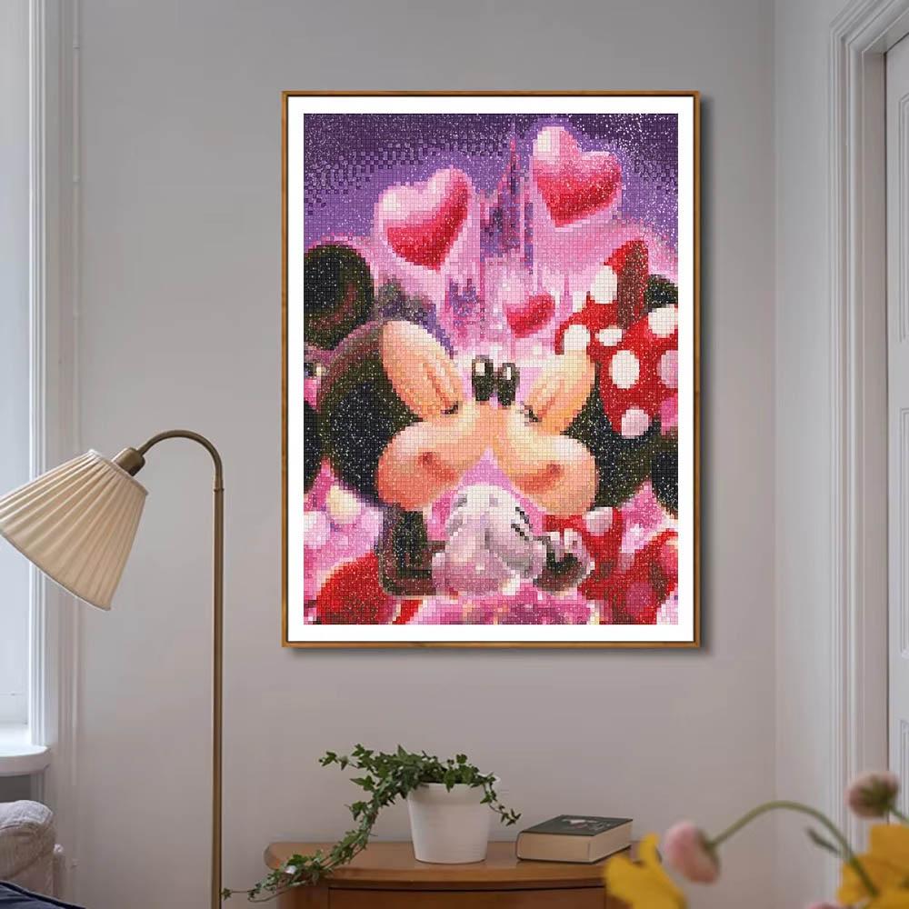 Disney Schloss Mickey Minnie 5D Diamantmalerei Voller Diamanten DIY Handgemachte Diamantmalerei Cartoon Animation Dekoratives Malerei-Set