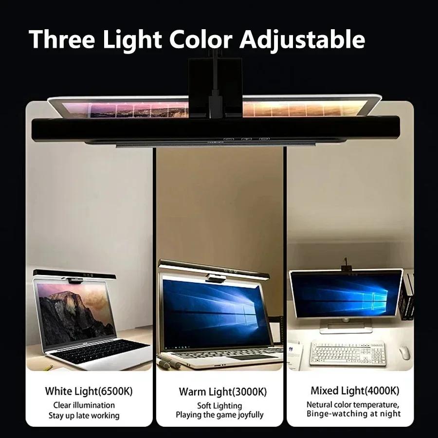 Led Computer Monitor Light Bar Desk Lighting Screen USB Lamp For Study Reading Table Stepless Dimming Lamp Timing 50CM/33CM