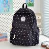 Schoolbag Japanese ins Small fresh and sweet schoolbag Fashion versatile Middle school student backpack Large capacity lightweight backpack