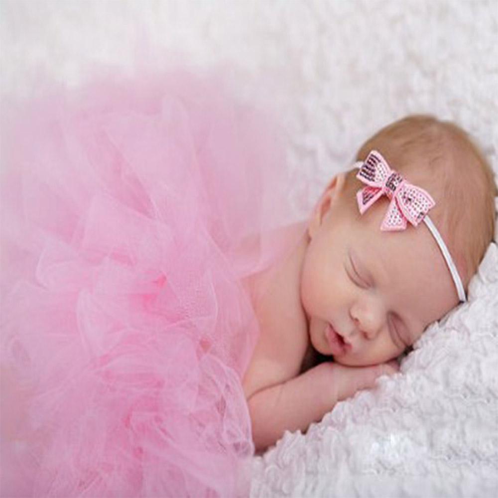 Fluffy Flower Tutu Set Baby Pink Tutu Skirt with Headband Cake Smash Outfit Newborn Photo Props Infant Princess Clothes