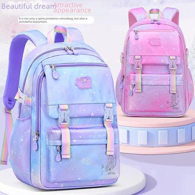 Neuer Sesame Gradient-Rucksack für Mädchen, leicht, ideal für die Klassen 1–6