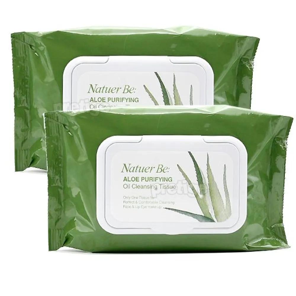ENPRANI Nature B Aloe Oil Cleansing Tissues 60+60 Sheets