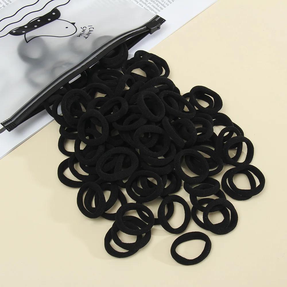50Pcs Women S Seamless Thumb Ring Hair Ties Bagged Ponytail Holders With Compact Elastic Bands For Diy Simple Fashion Hair Cord