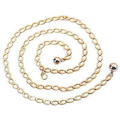 Vrouwen Riemen Luxe Designer Riem Retro Zilver Gesneden Holle Ketting