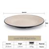 ZISIZ Japanese Style Melamine Shallow Plate