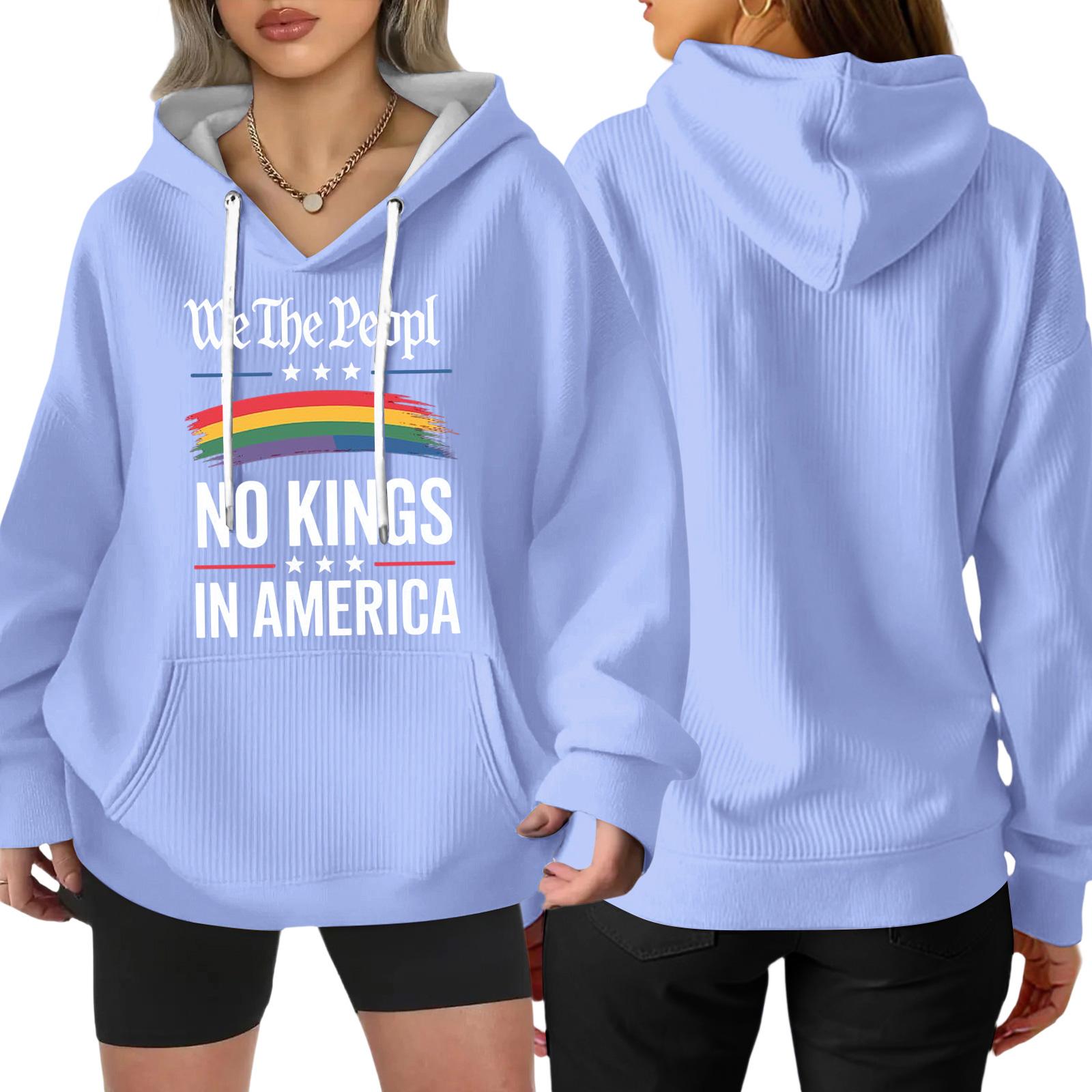 

Женская мода повседневный пуловер с длинным рукавом свободного кроя с принтом спортивная толстовка с длинным рукавом S